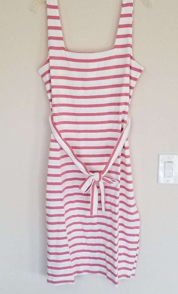 GAP SQUARENECK TIE BELT DRESS - Picture 4 of 7